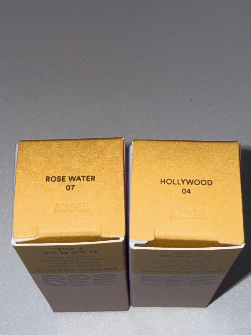 Gen See Mixed Media Liquid Eyeshadow Rose Water 07 & Hollywood 04 Matte Shimmer